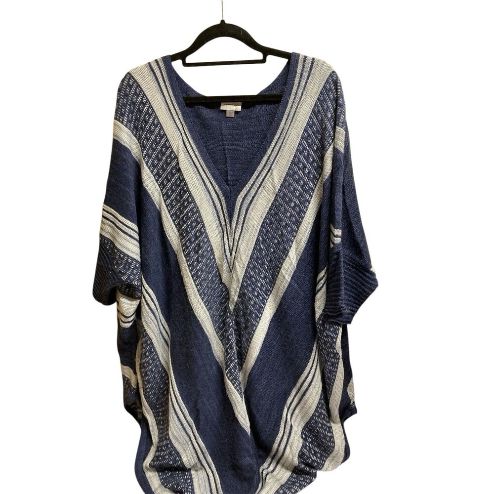 Avenue Women’s Poncho Blue Gray Size 22/24